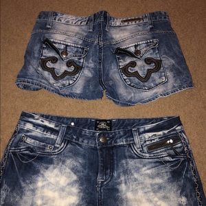 Express jean shorts